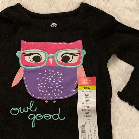 Long Sleeve Thermal Owl Onesie - Picture 2 of 3